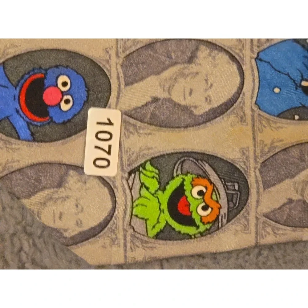 Vintage Sesame Street Dollar Bill Silk Tie Elmo Cookie Monster Novelty Money 90s